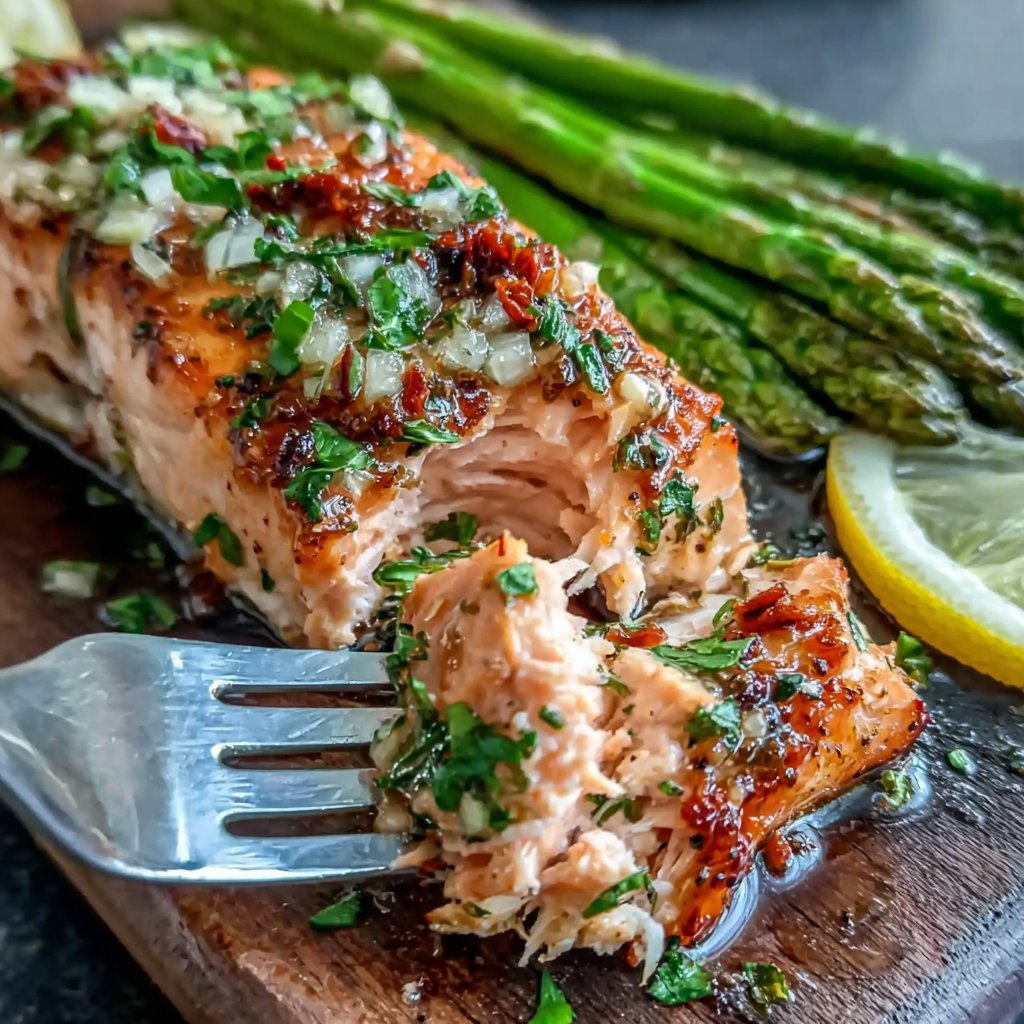 Baked Salmon with Asparagus