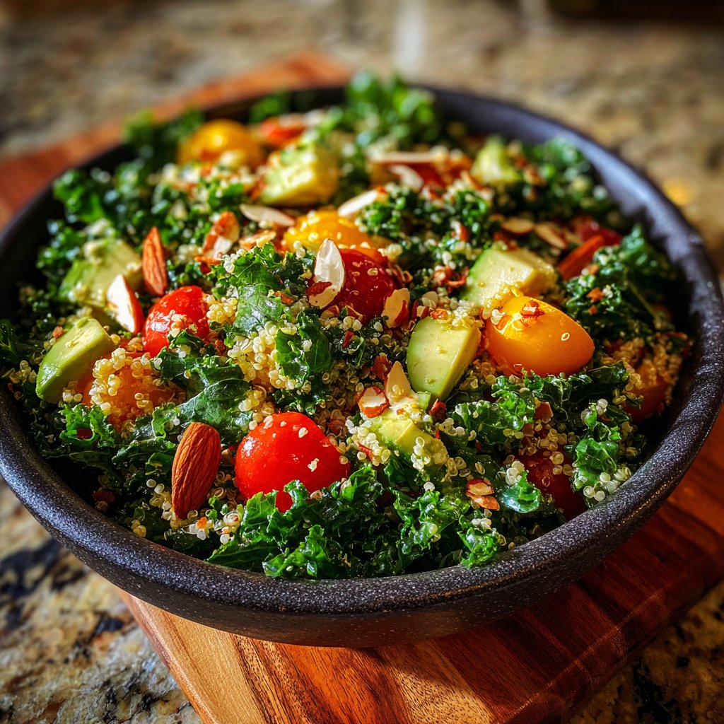 Simple Kale and Quinoa Salad