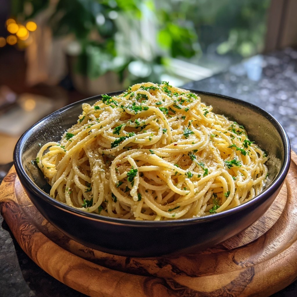 Quick Garlic Butter Pasta