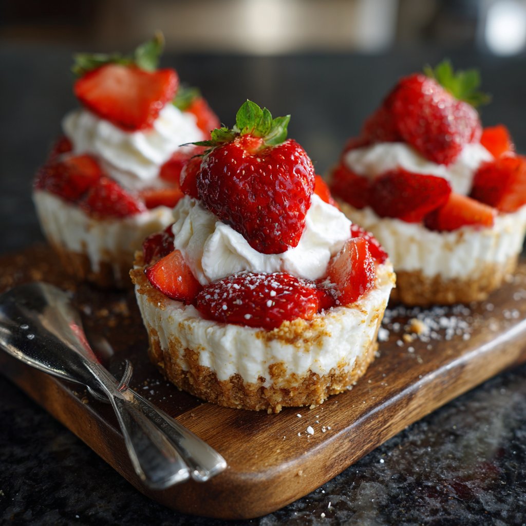 Strawberry Shortcake Cottage Cheese Cups