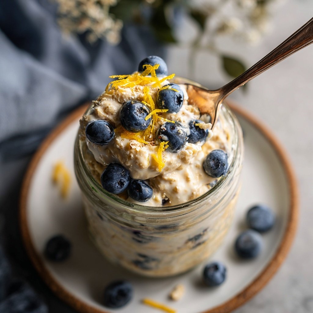 Lemon Blueberry Overnight Oats
