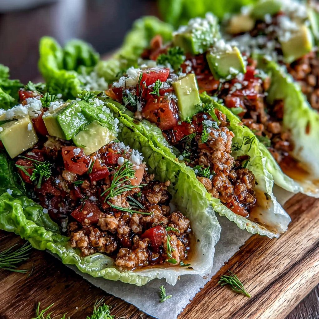 Turkey Taco Lettuce Wraps
