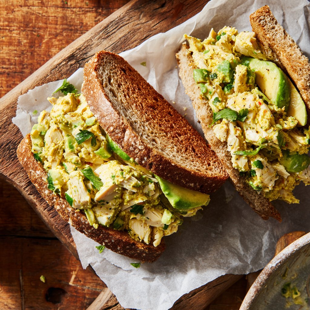 Avocado Chicken Salad Sandwich