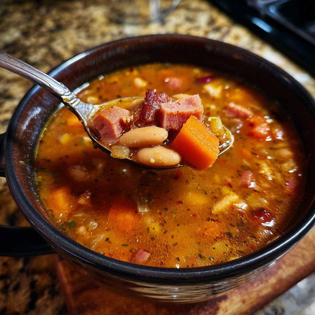 Ham and Bean Soup with Warm Spices