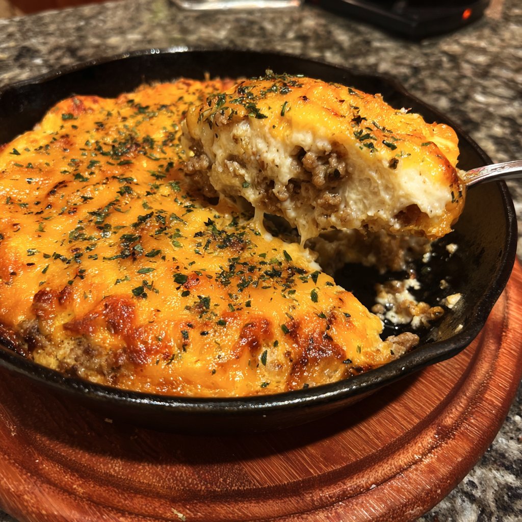 Garlic and Herb Ground Turkey Bake